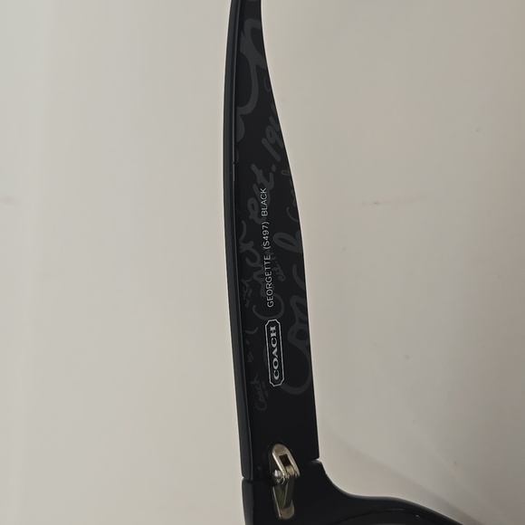 Coach Georgette (S497) Womens Rectangular FRAMES ONLY Black 55x17x135 Flaw #3576 - Picture 7 of 9